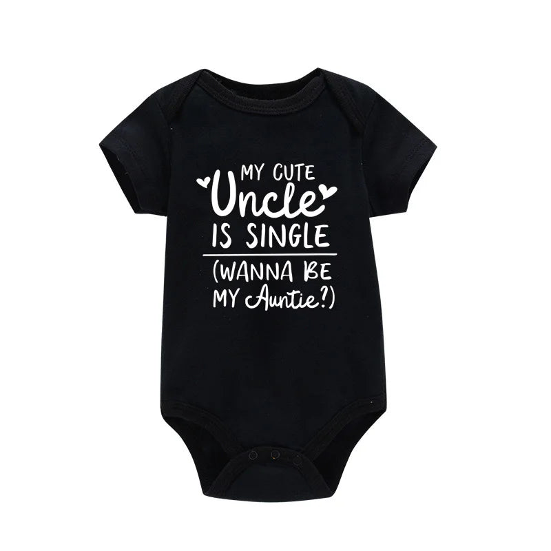 My Cute Uncle is Single Wanna Be My Auntie Onesie