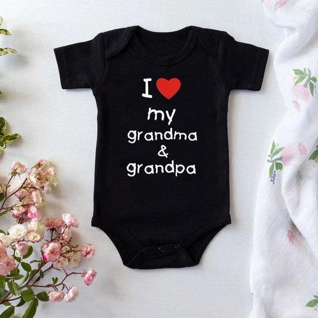 I Love My Grandma & Grandpa Onesie