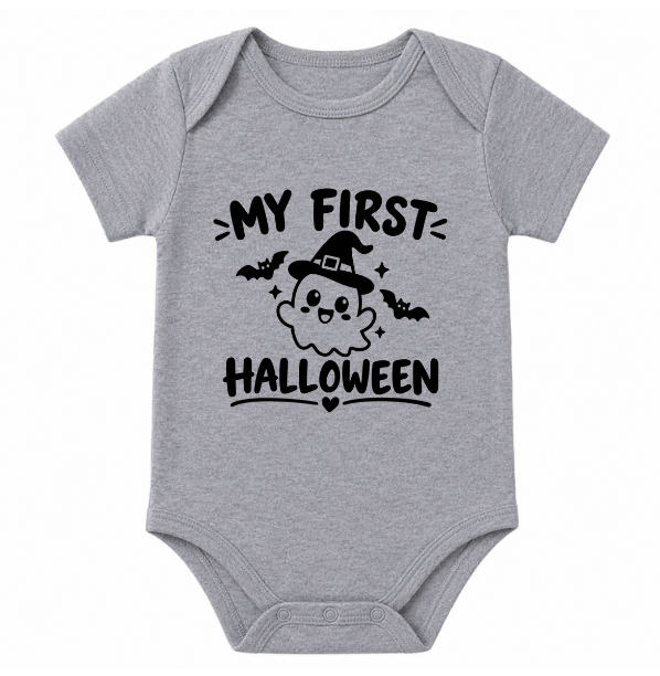 👻 My First Halloween Ghost Baby Bodysuit  (Multiple Colors)
