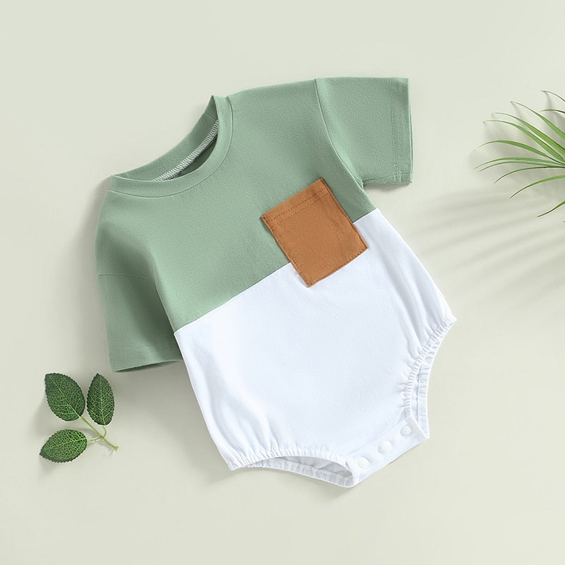 Two Tone Pocket Onesie