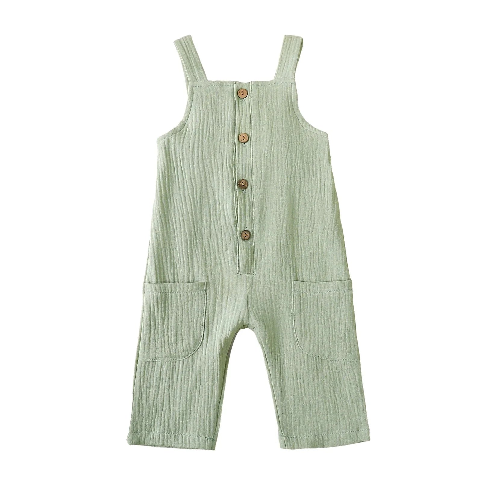 Solid Pocket River Romper