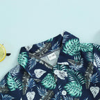 Summer Beach Days Collared Shirt & Shorts
