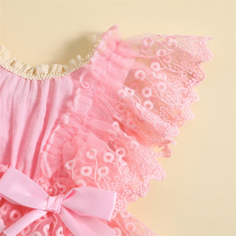 Floral Lace Princess Romper