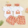 Big & Little Sis Matching Floral Outfit