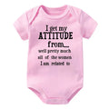 Pink Attitude Onesie