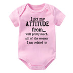 Pink Attitude Onesie