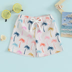 Patterned Swim Trunks