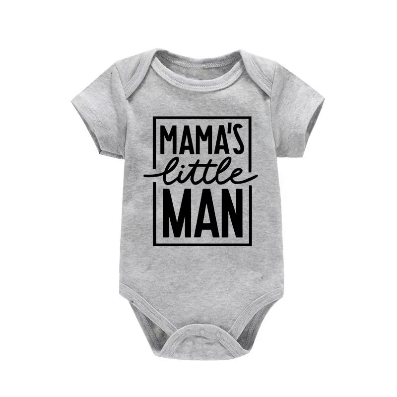 "Mama's Little Man" Baby Boy Onesie