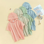 Solid Hoodie Swimsuit Cover Up