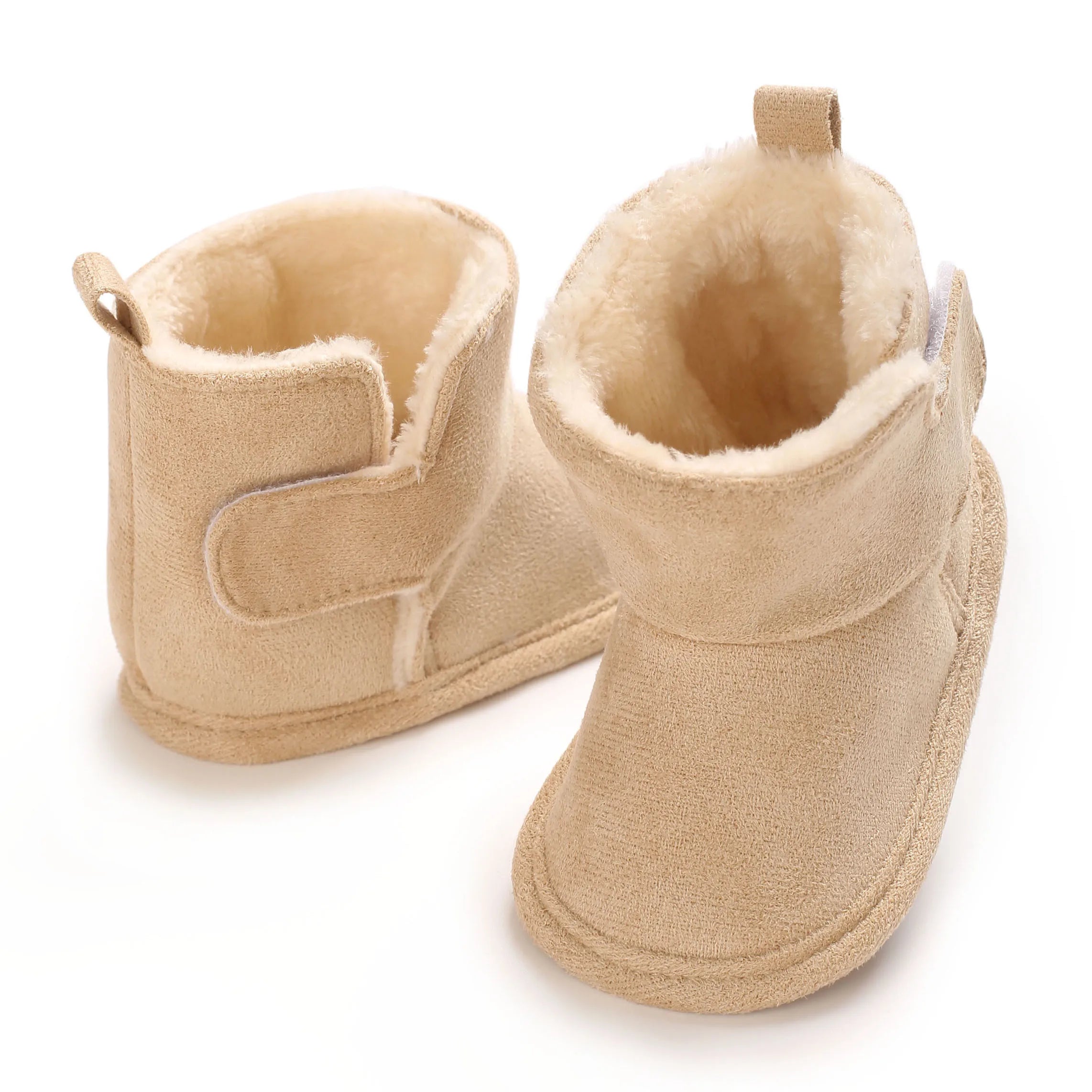 Solid Plush Boots