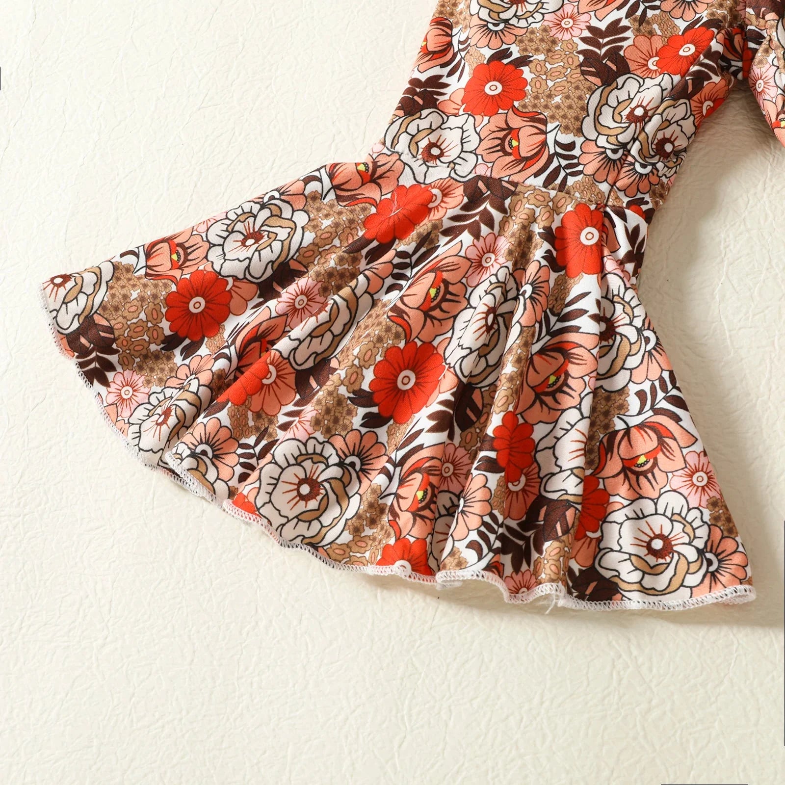 Halter Onesie & Floral Bell Bottoms Outfit