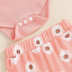 Daddy's Girl Flower Bell Bottoms Outfit