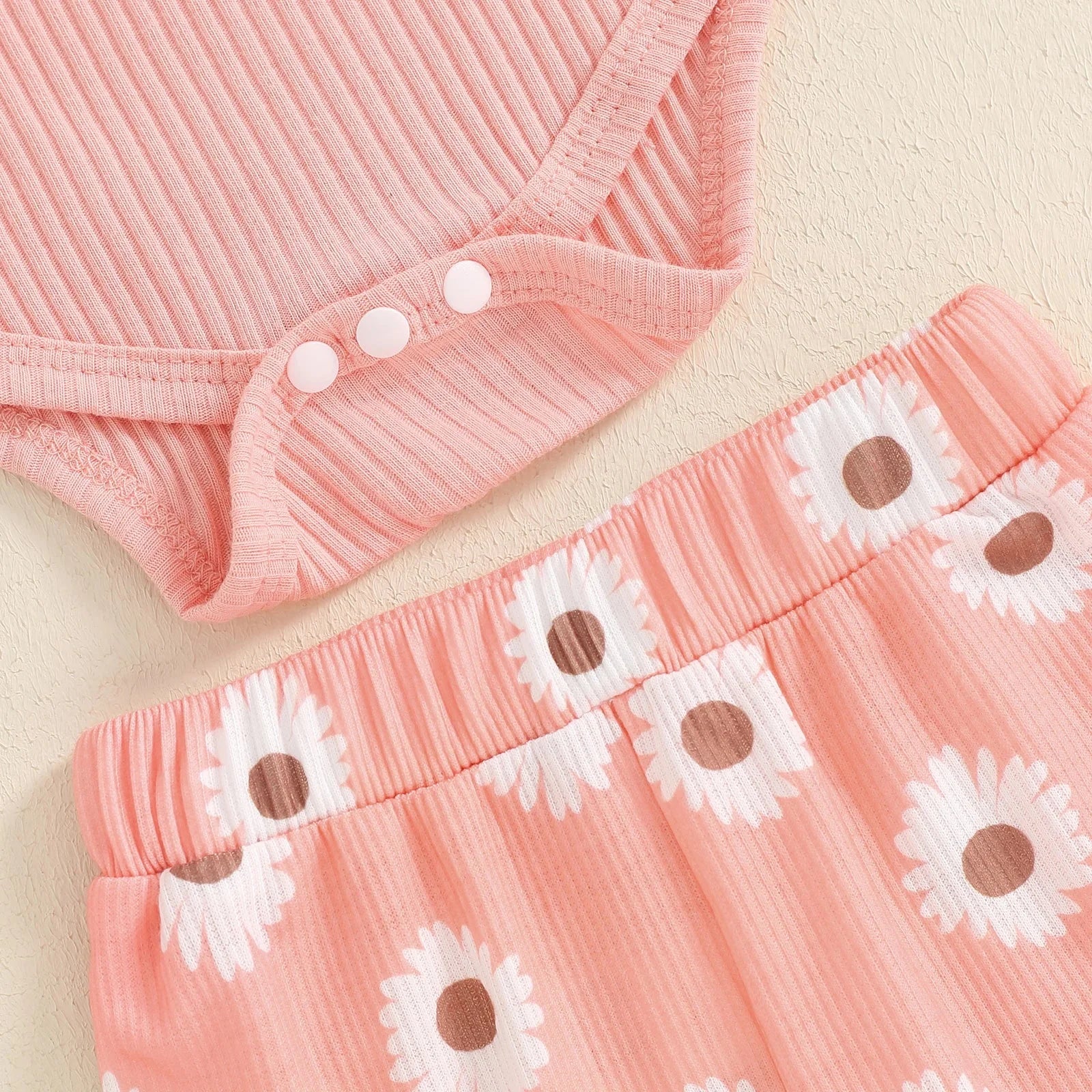 Daddy's Girl Flower Bell Bottoms Outfit
