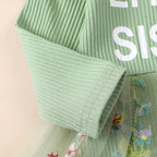 Little Sister Floral Mesh Tutu Dress