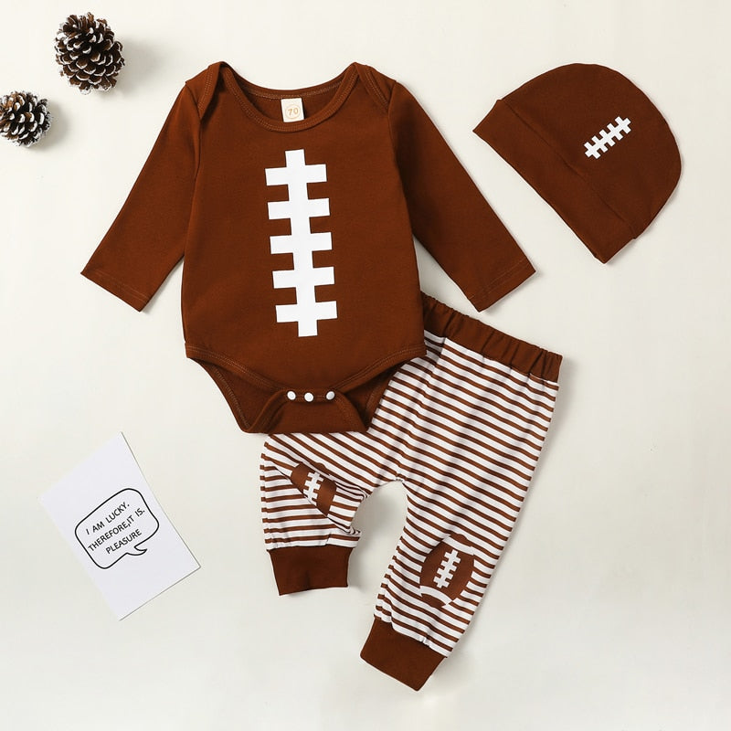 Striped Football Outfit & Hat