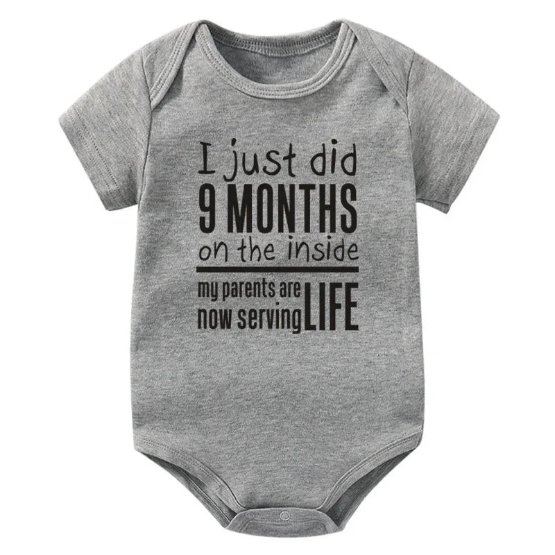 I Just Did 9 Months on the Inside Onesie