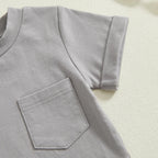 Pocket T-shirt & Checkered Shorts
