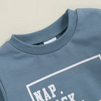 "Nap Snack Repeat" Baby Sweatshirt & Jogger Set