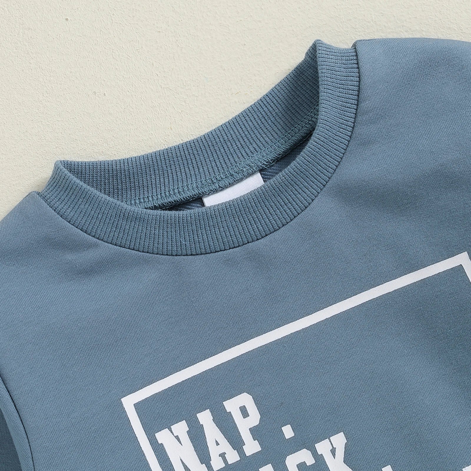 "Nap Snack Repeat" Baby Sweatshirt & Jogger Set