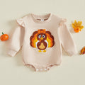 Baby Girl Thanksgiving Turkey Romper