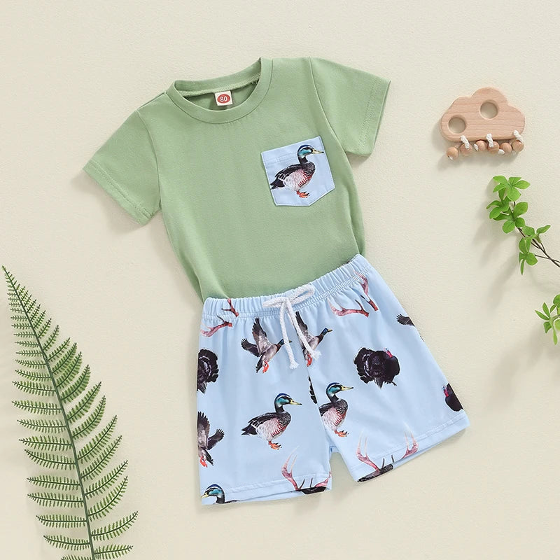 Duck Pocket T-shirt & Shorts