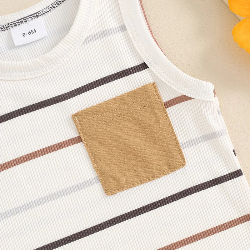 Striped Teagan Tank & Shorts