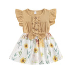 Ruffled Chicken Button Dress