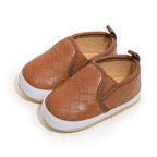 Solid Checker Slip On Shoes
