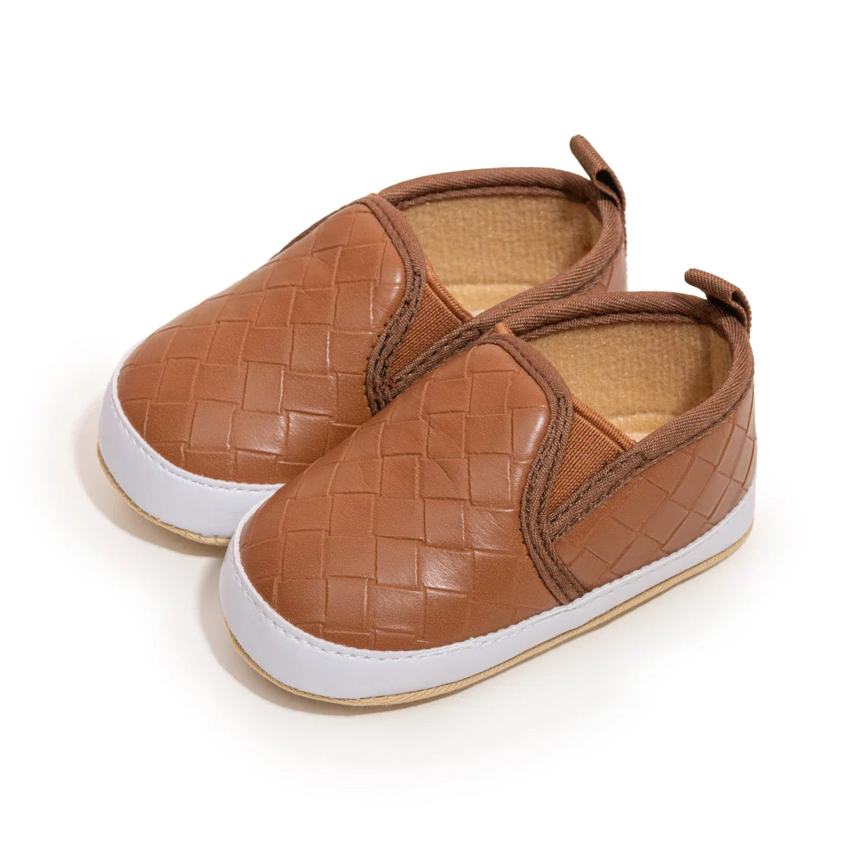 Solid Checker Slip On Shoes