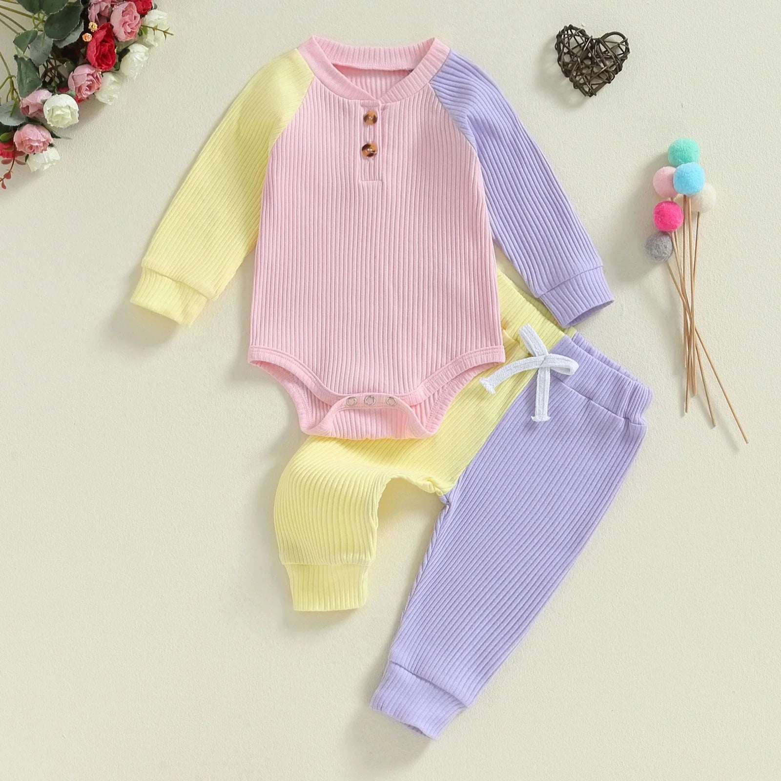 Ribbed Rayden Color Patch Outfit