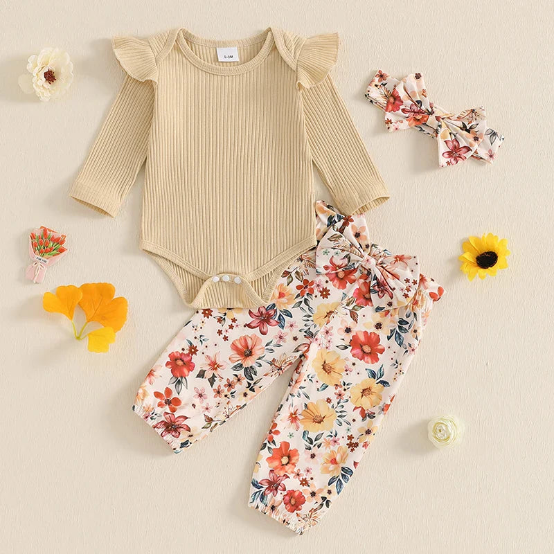 Rellita Ruffled Floral Outfit & Headband