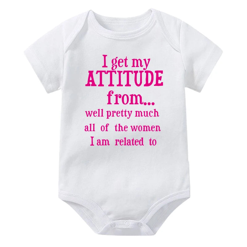Pink Attitude Onesie