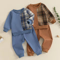 Plaid Patchwork Outfit