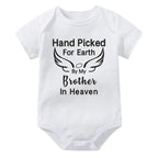 Hand Picked for Earth By My Brother in Heaven Onesie