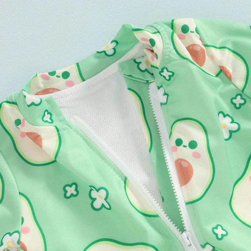 Long Sleeve Fruit Baby Swimsuit