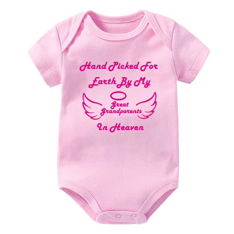 Hand Picked For Earth By My Great Grandparents in Heaven Onesie