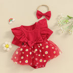 Daisy Tutu Ruffle Dress & Headband