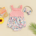 Floral Summer Selva Romper & Headband