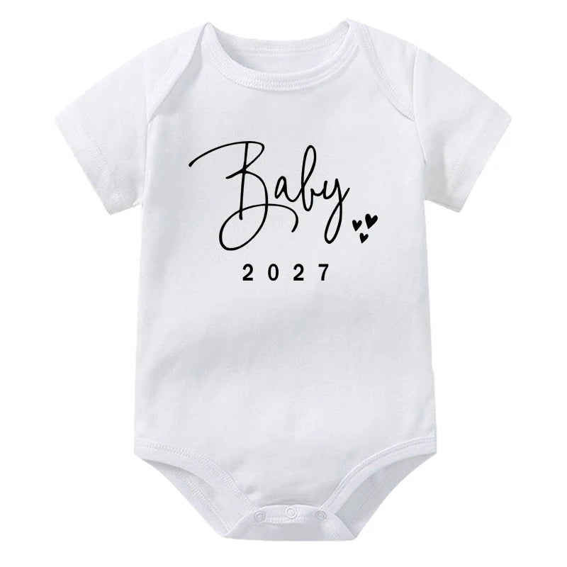 Coming Soon 2027 Baby Onesie