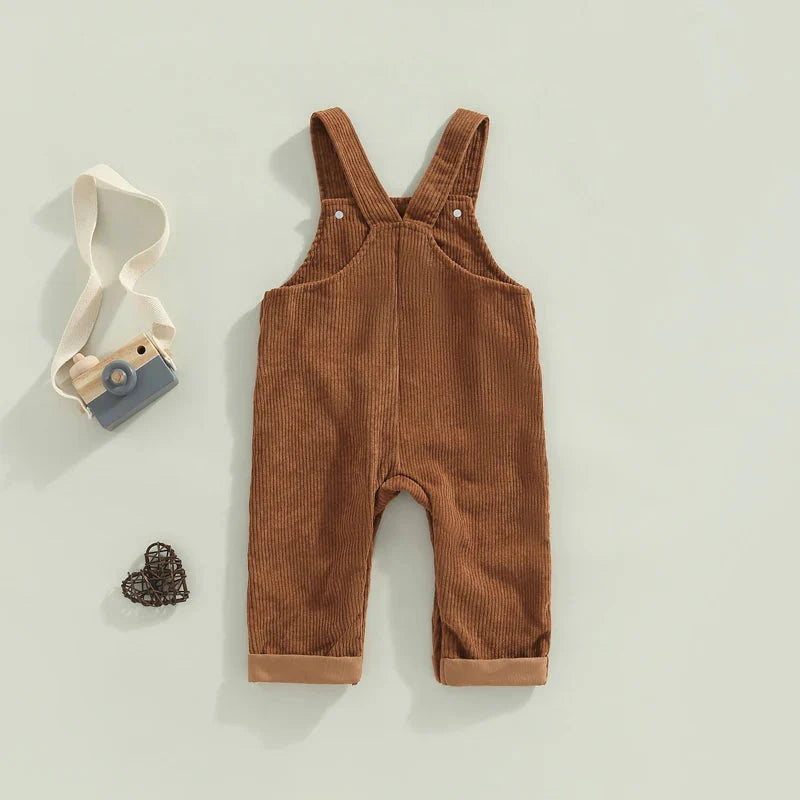 Solid Corduroy Romper