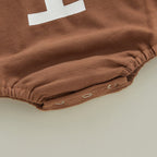 Brown Football Onesie