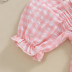 Plaid Whitley Romper & Headband