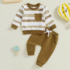 Striped Pocket Outfit