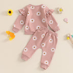 Daisy Sweatshirt & Pants Outfit