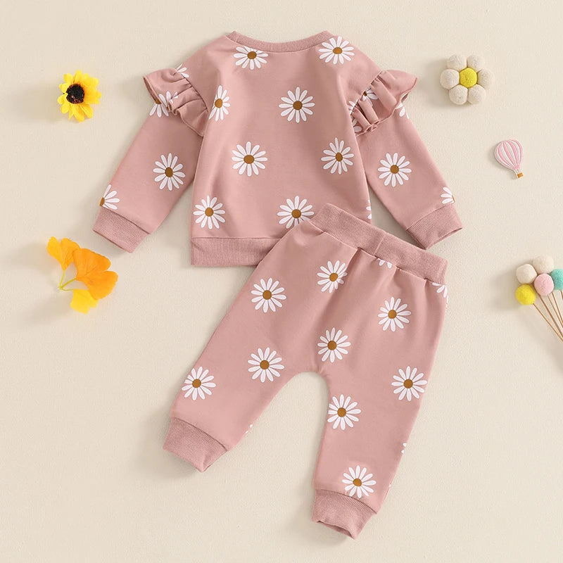 Daisy Sweatshirt & Pants Outfit