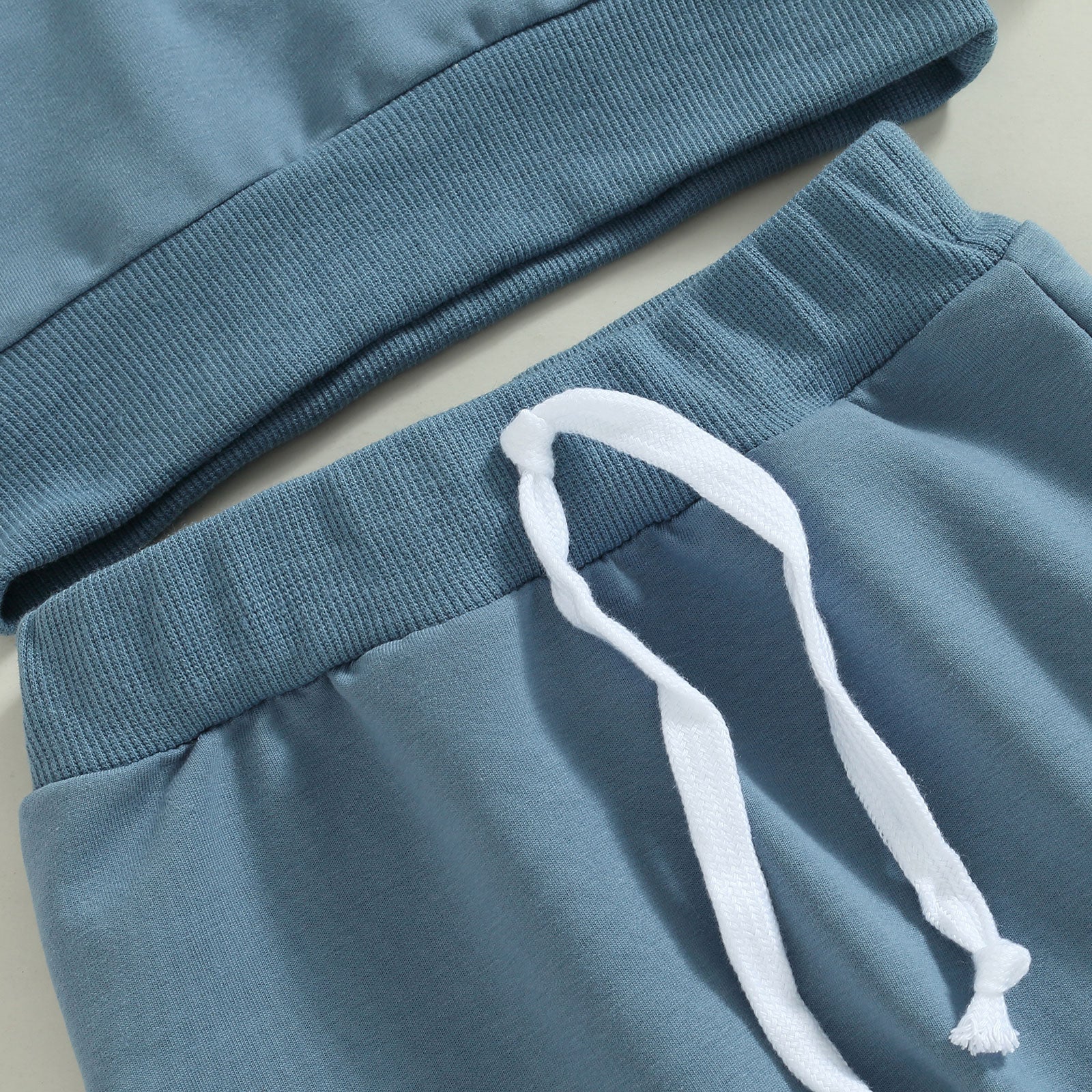 Contrast Color Hoodie Jogger Set