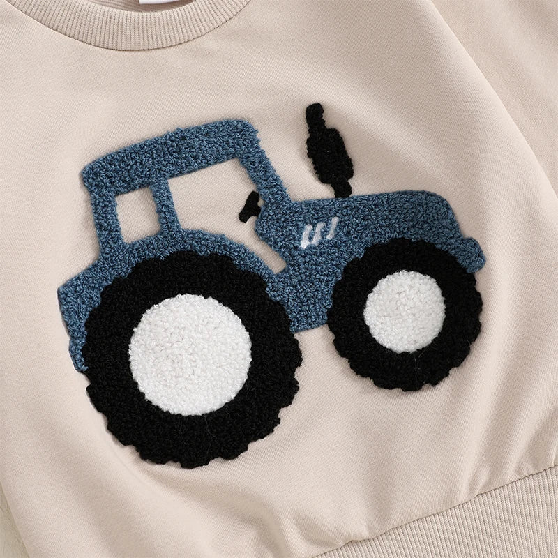 Embroidered Tractor Outfit