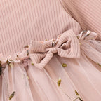 Embroidered Flower Tutu Dress