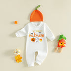 🎃 My First Halloween Baby Romper & Hat Set
