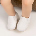 Solid Checker Slip On Shoes